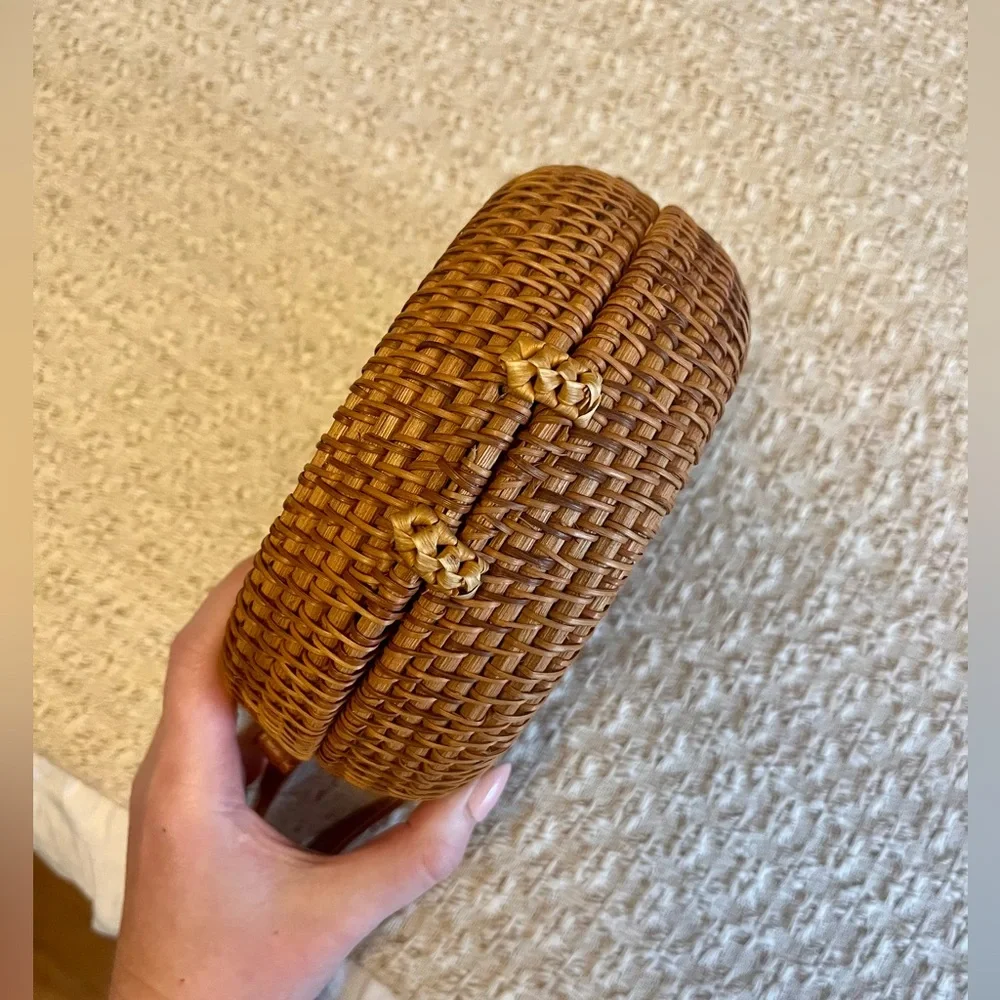 Round Rattan Bag - Picture 2 of 6